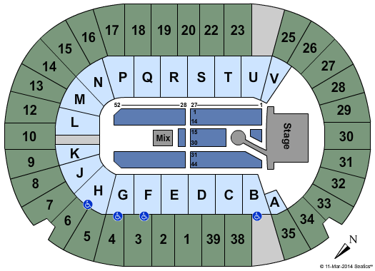 SaskTel Centre Queen & Adam Lambert Seating Chart