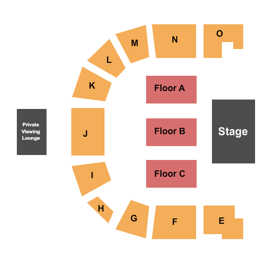 Credit Union Place At The Dauphin Rec Center End Stage Seating Chart