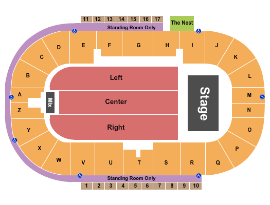 Credit Union Place - PEI Seating Chart