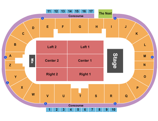 Credit Union Place - PEI Seating Chart