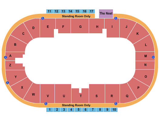Credit Union Place - PEI Performance Area Seating Chart