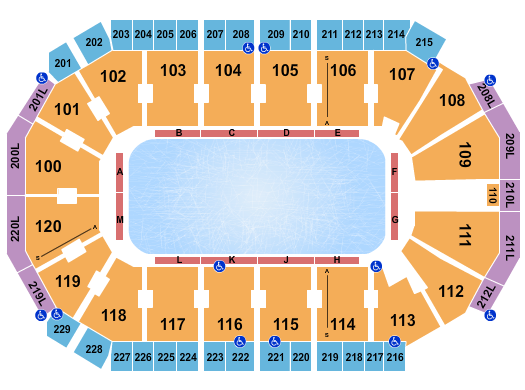 Credit Union of Texas Event Center Ice Show Seating Chart