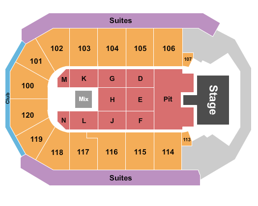 Credit Union of Texas Event Center S Thaman Seating Chart