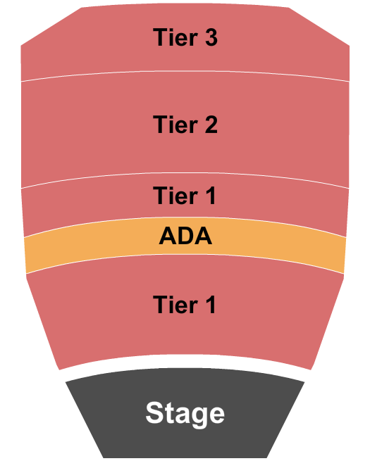 Crest Theatre - Sacramento GA Tiered Seating Chart