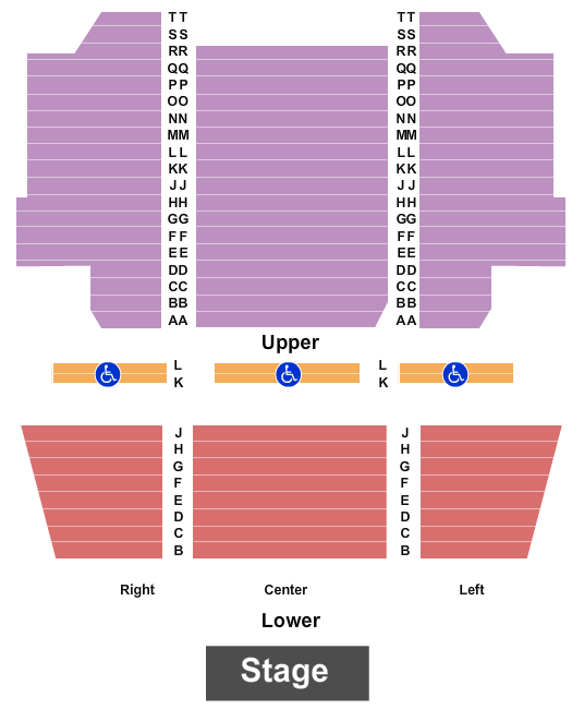 Crest Theatre - Sacramento Endstage 2 Seating Chart