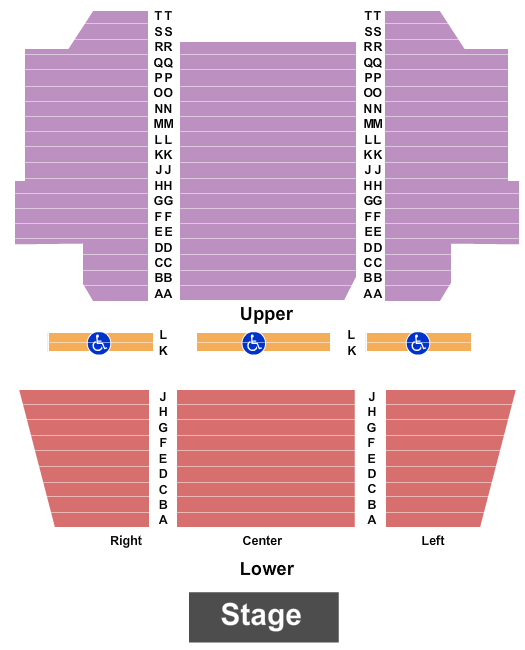 Crest Theatre - Sacramento Seating Chart