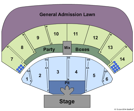 Azura Amphitheater Rewind Tour Seating Chart