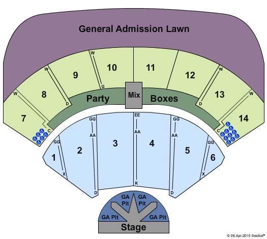 Azura Amphitheater Tim McGraw Seating Chart