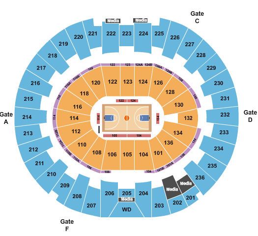 Crisler Arena Basketball Seating Chart