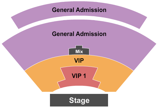 Criss Angel Theater at Planet Hollywood Resort & Casino Endstage GA & VIPs Seating Chart