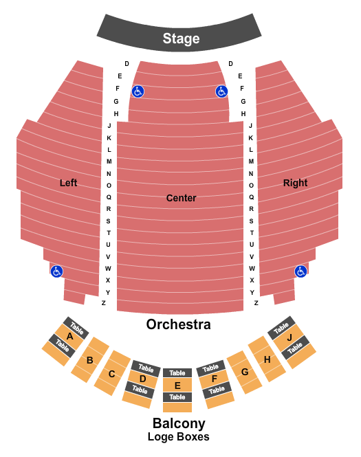 Criterion Theatre - ME Seating Chart
