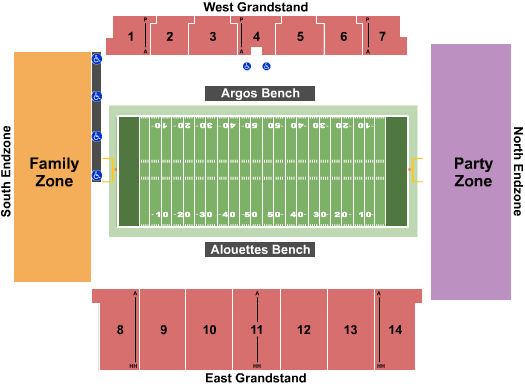 Croix-Bleue Medavie Stadium Football 2 Seating Chart