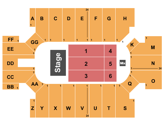 Cross Insurance Arena (formerly Cumberland County Civic Center) Seating Chart
