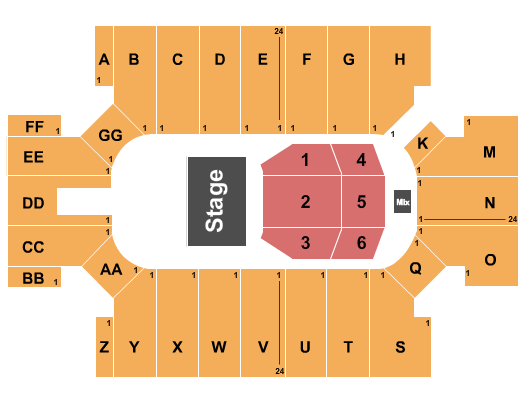 Cross Insurance Arena Half House 7 Seating Chart