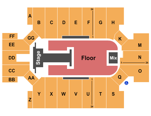 Cross Insurance Arena Shinedown Seating Chart