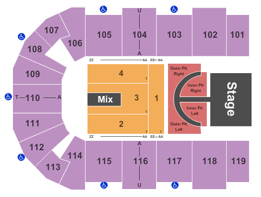 Cross Insurance Center Brad Paisley Seating Chart