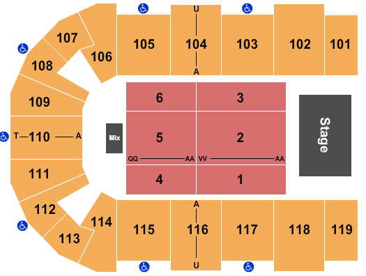 Cross Insurance Center Endstage 3 Seating Chart