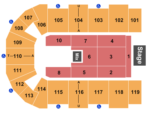 Cross Insurance Center Endstage 5 Seating Chart