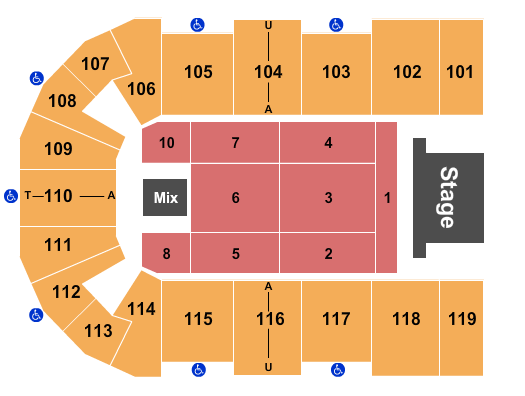 Cross Insurance Center Endstage 7 Seating Chart