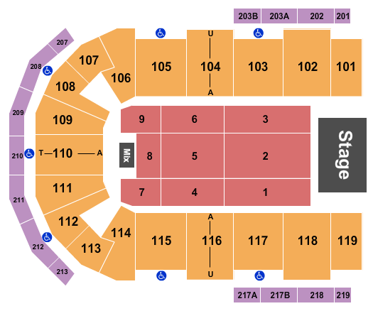 Cross Insurance Center Endstage 8 Seating Chart