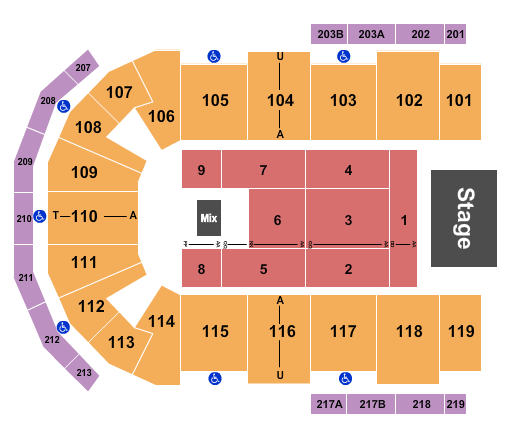 Cross Insurance Center Seating Chart