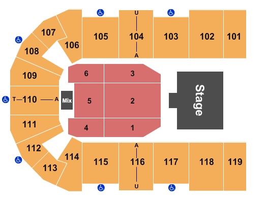 Cross Insurance Center Half House 5 Seating Chart