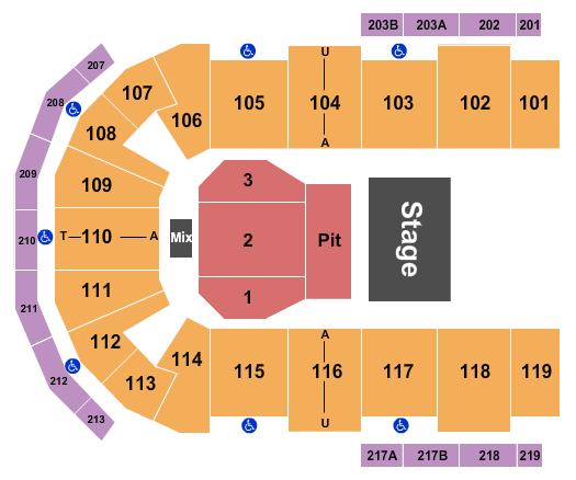 Find your seats with this Cross Insurance Center Seating Chart