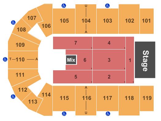 Cross Insurance Center Endstage 2 Seating Chart