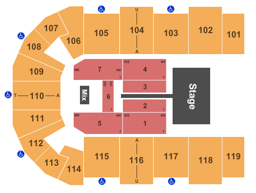 Cross Insurance Center Newsboys Seating Chart