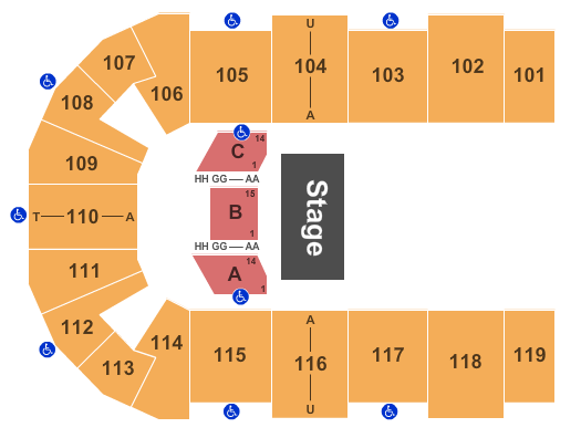 Cross Insurance Center Sesame Street Seating Chart