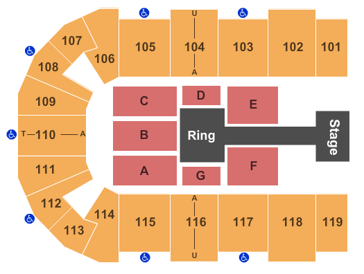 Cross Insurance Center WWE Seating Chart