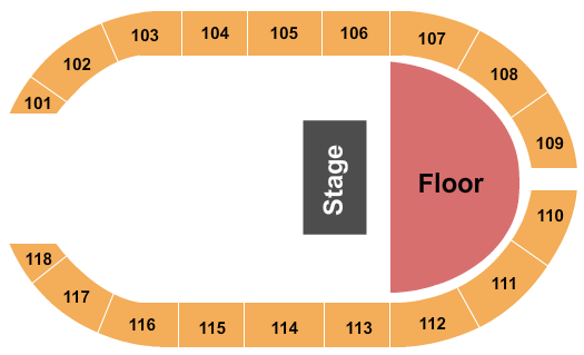 Crossroads Arena Drake White Seating Chart