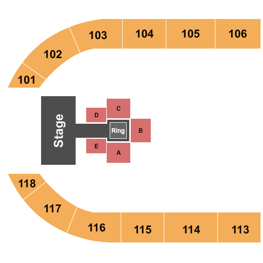 Crossroads Arena EPW Wrestling Seating Chart