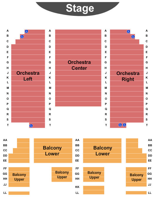 Croswell Opera House End Stage Seating Chart