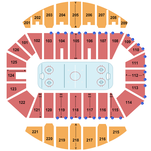 Hockey Seating Chart