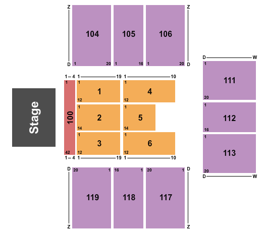 Crown Arena - The Crown Center Endstage 2 Seating Chart