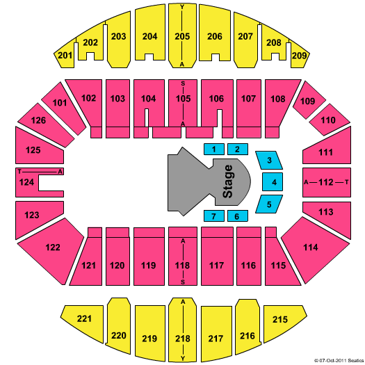Crown Coliseum - The Crown Center Quidam Seating Chart