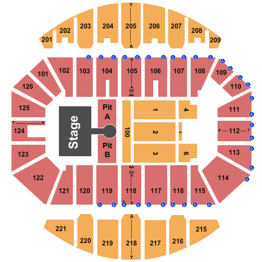 Crown Coliseum - The Crown Center Cole Swindell Seating Chart