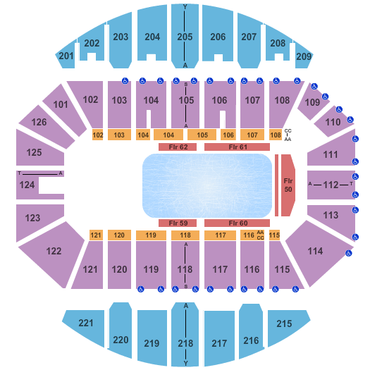 Crown Coliseum - The Crown Center Disney On Ice Seating Chart