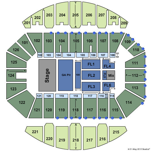 Crown Coliseum - The Crown Center Miranda Lambert Seating Chart