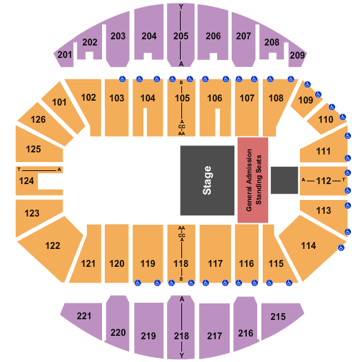 Crown Coliseum - The Crown Center Thomas Rhett Seating Chart