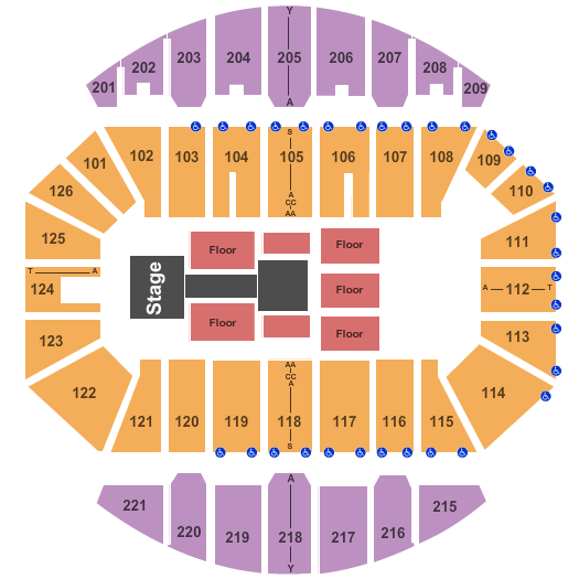 Crown Coliseum - The Crown Center WWE Seating Chart