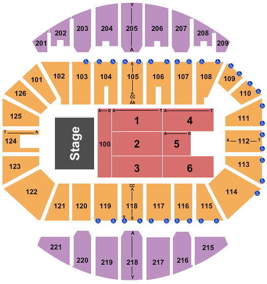 Crown Coliseum - The Crown Center Fan2see Fest Seating Chart