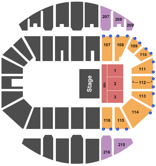 Crown Coliseum - The Crown Center Half House 2 Seating Chart
