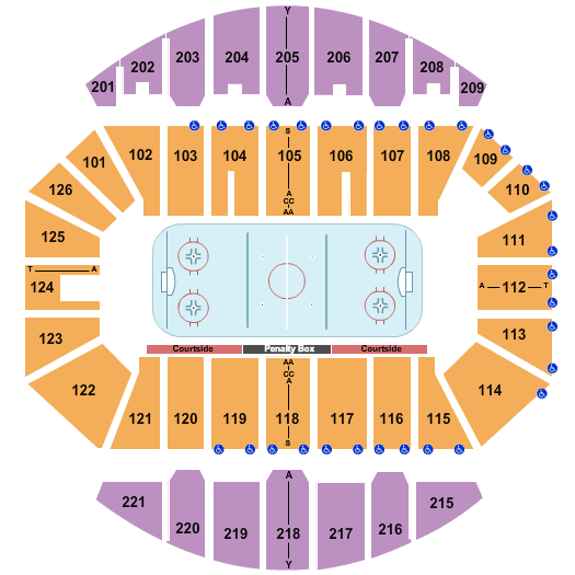 Crown Coliseum - The Crown Center Hockey Seating Chart