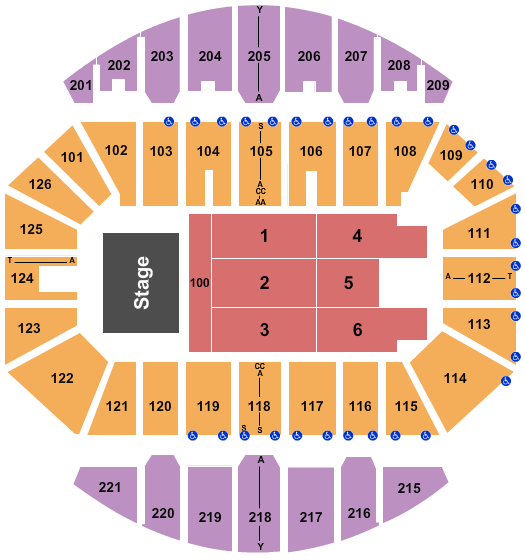 Crown Coliseum - The Crown Center Seating Chart