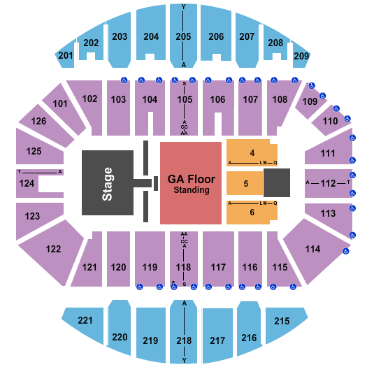 Crown Coliseum - The Crown Center Shinedown Seating Chart