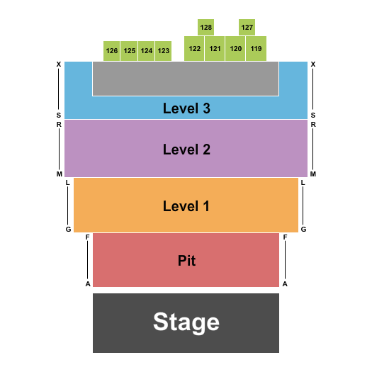Crown Uptown Theatre Endstage Seating Chart