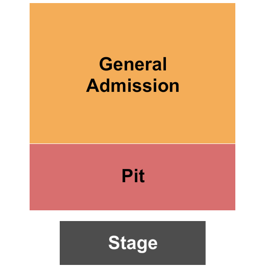 Crown Uptown Theatre GA/Pit Seating Chart