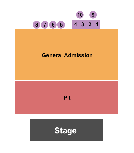 Crown Uptown Theatre Pit/GA/Tables Seating Chart